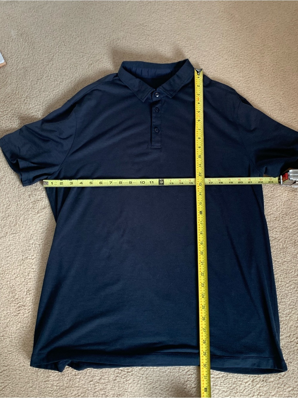 Men's Lululemon Blue Polo Shirt - Classic Short Sleeve